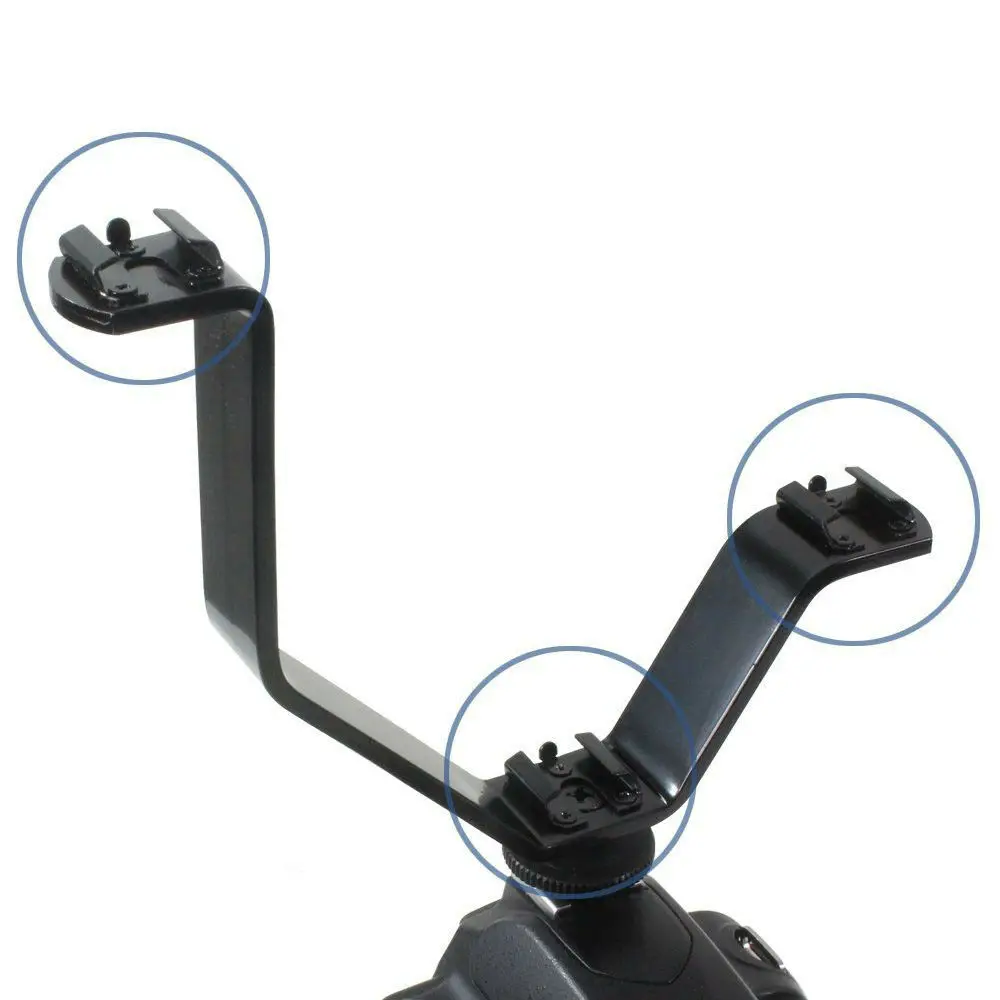 V Shape Triple Mount Hot Shoe  - огляд і ціна Photography Lighting Description