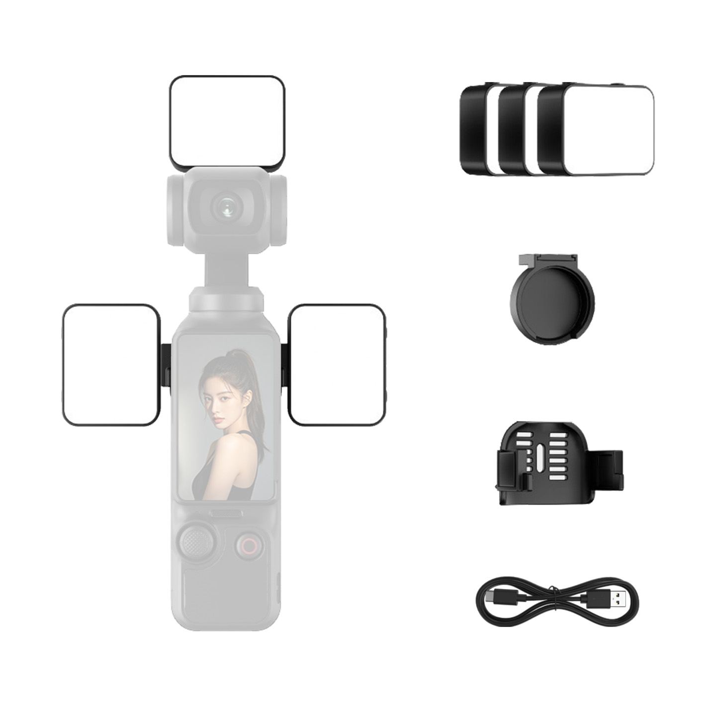 Portable Magnetic Fill Light F - огляд і ціна Photography Lighting Kit Portable