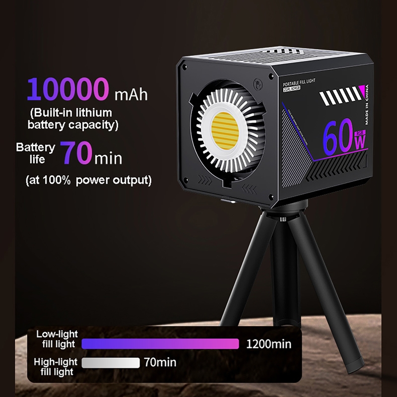 60W RGB Video Light Portable L - огляд і ціна Photography Lighting Handheld