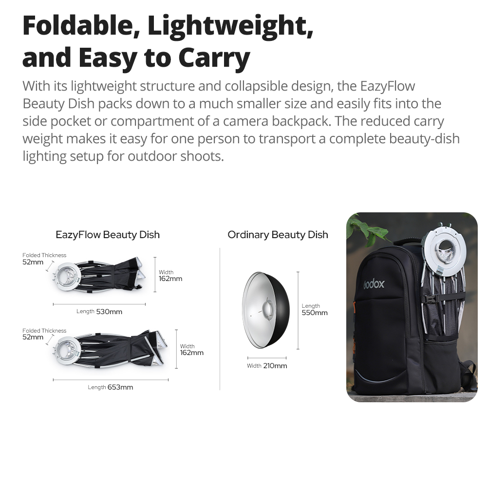 New Godox EazyFlow Beauty Dish - огляд і ціна Photography Lighting Meter